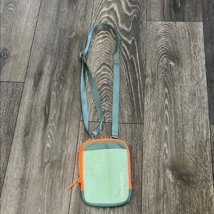 Lululemon Athletica Mint and Tangerine Crossbody Bag